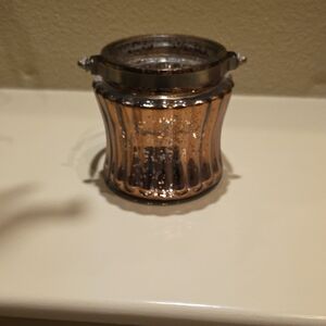 Decorative Mercury Glass Votive Holder in Rose Gold